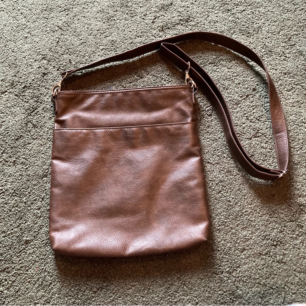 Thirty-one organizing crossbody bag brown